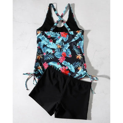 Floral Swimsuits Tankini Sets