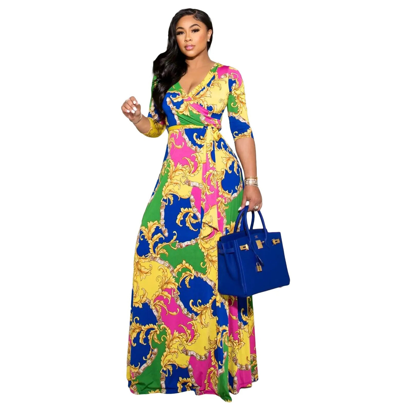 Elegant Style Dress Summer Print Bodycon